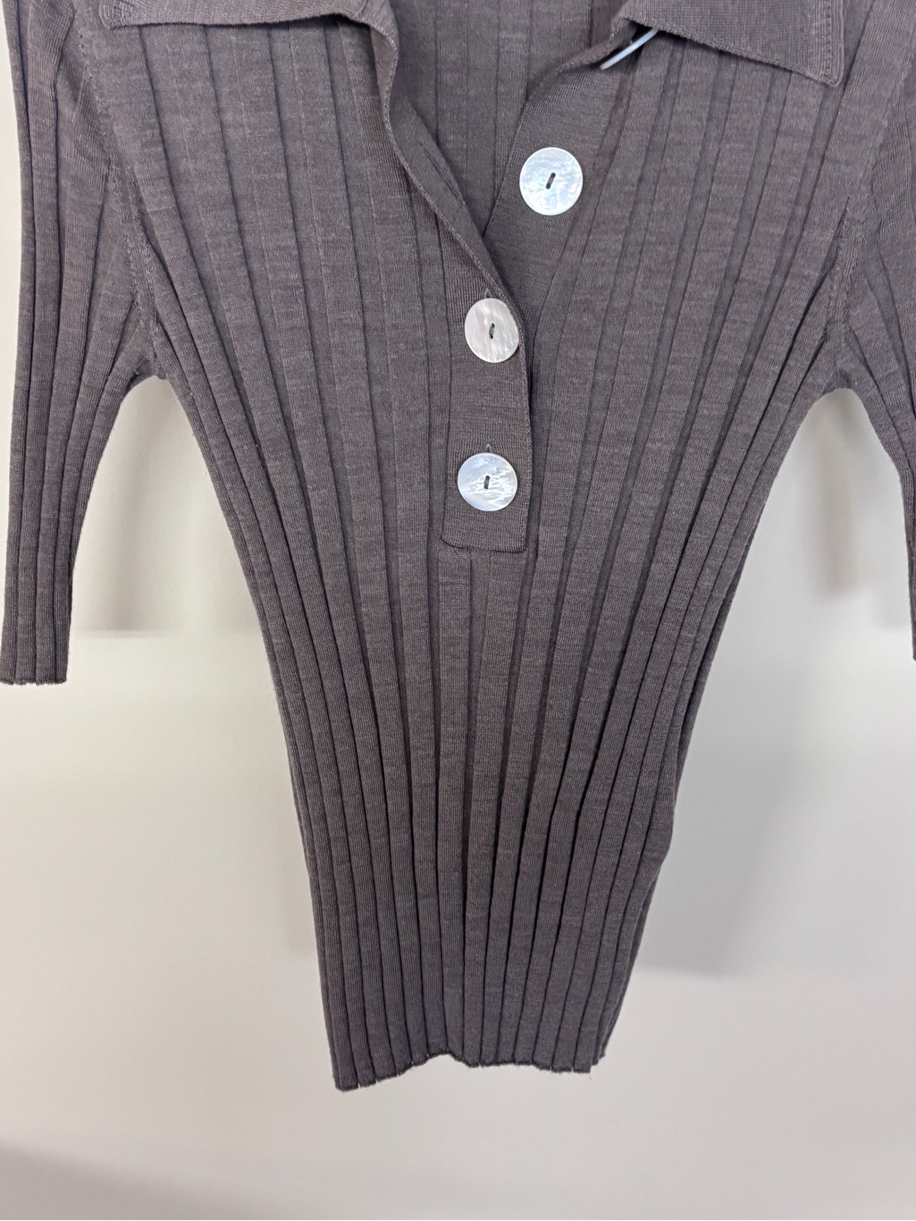 Nackiye Sugarman Virgin Wool Rib Polo — image 4 of 6